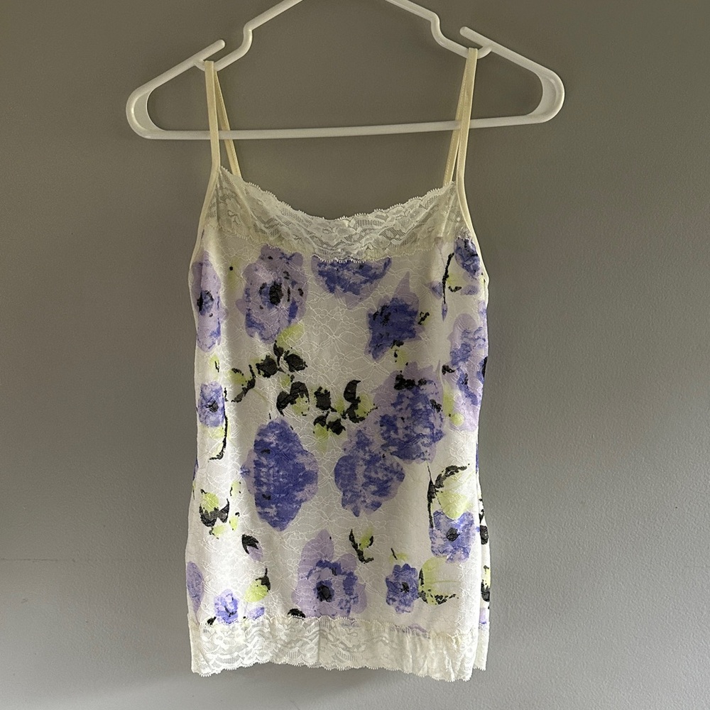 🌸Ricki's Purple Floral Lace Camisole